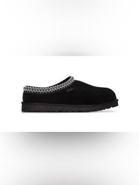 UGG Tasman Slippers Black Suede Shearling Lined Women’s Size 7 NWOB